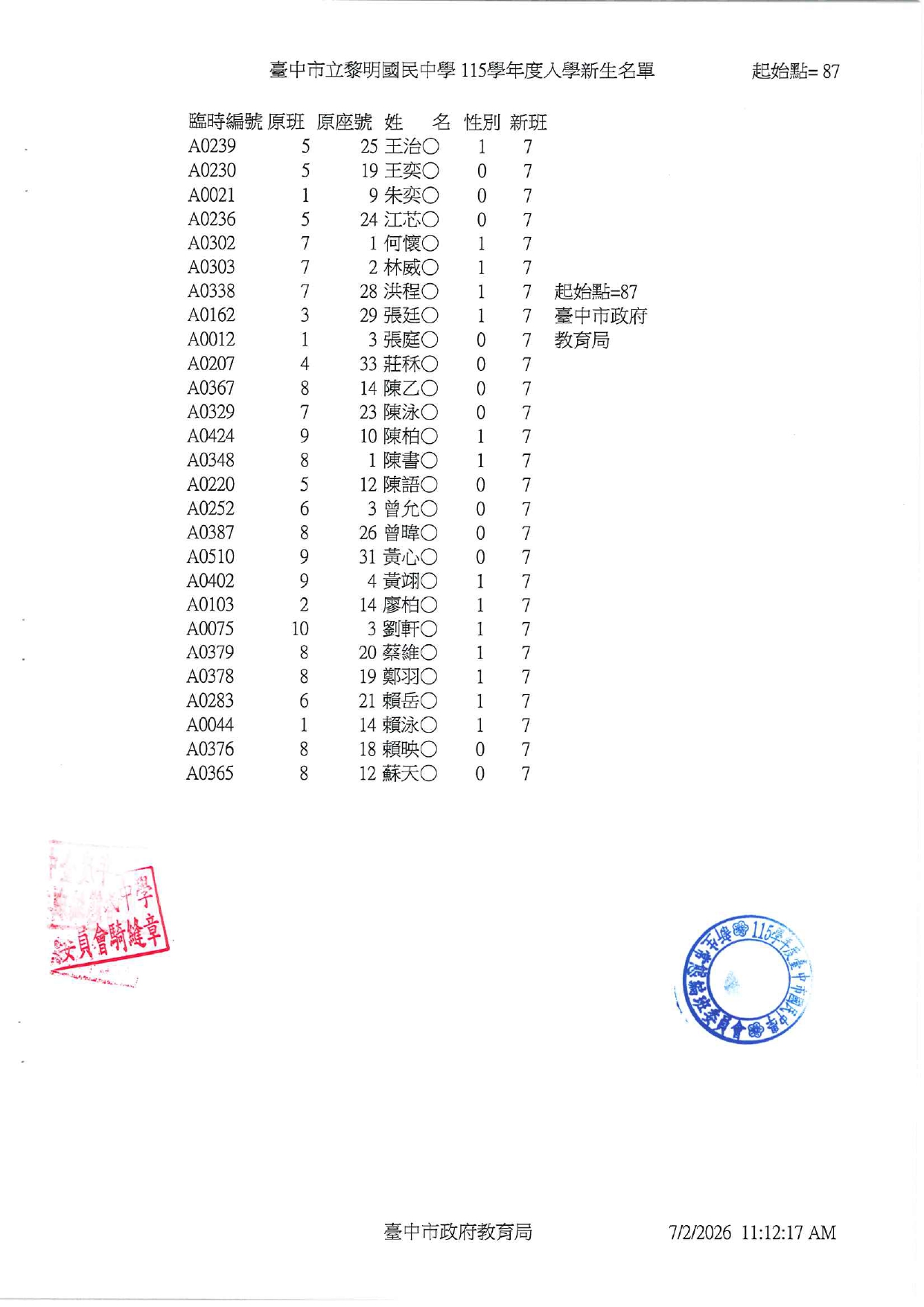 115常態編班完成名冊8