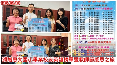 11509畢業生升學榜惠文
