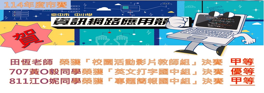 114年資訊競賽得獎名單